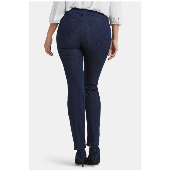 NYDJ Marilyn Straight Jeans Women's 16 Dark Wash Lift Tuck Stretch Shaping Denim - Picture 2 of 9